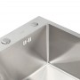 Мойка кухонная Platinum Handmade H 60x45/230 из нержавеющей стали с креплениями