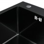 Кухонная черная мойка Platinum Handmade H 65x50/230 L PVD из нержавеющей стали 1,2 и 3 мм