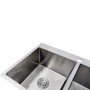 Двухчашевая мойка для кухни Platinum Handmade HDB 78x48/230 с глубокой чашей