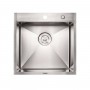 Кухонная мойка Platinum Handmade 50x50 см с глубокой чашей 23 см и толщиной от 1 до 3 мм 