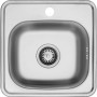 Нержавеющая врезная мойка для кухни Platinum 3838 Декор 0,6 маленького размера