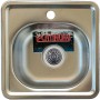 Мойка из нержавейки врезная для кухни Platinum 3838 Сатин 0,6 небольшая