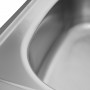 Platinum 4050 Сатин 0,7 - мойка кухонная накладного типа в размере 40/50 см с евросифоном