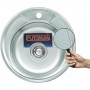 Кругла кухонна мийка 45 см Platinum 450 Декор 0,6 врізна