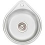 Мойка для кухни каплеобразная нержавеющая Platinum 4539 Полировка 0,6