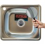 Прямоугольная мойка-чаша 48 см нержавеющая Platinum 4842 Декор 0,6 