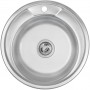 Platinum 490 Микродекор 0,8 - мойка 49 см из нержавейки круглая с мелкой насечкой