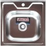 Platinum 5050 Декор 0,7 - накладная мойка кухонная 50 см с сифоном без сушилки для посуды 