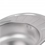 Platinum 5745 Декор 0,8 - мойка овал 57 см с круглой чашей и крылом для посуды