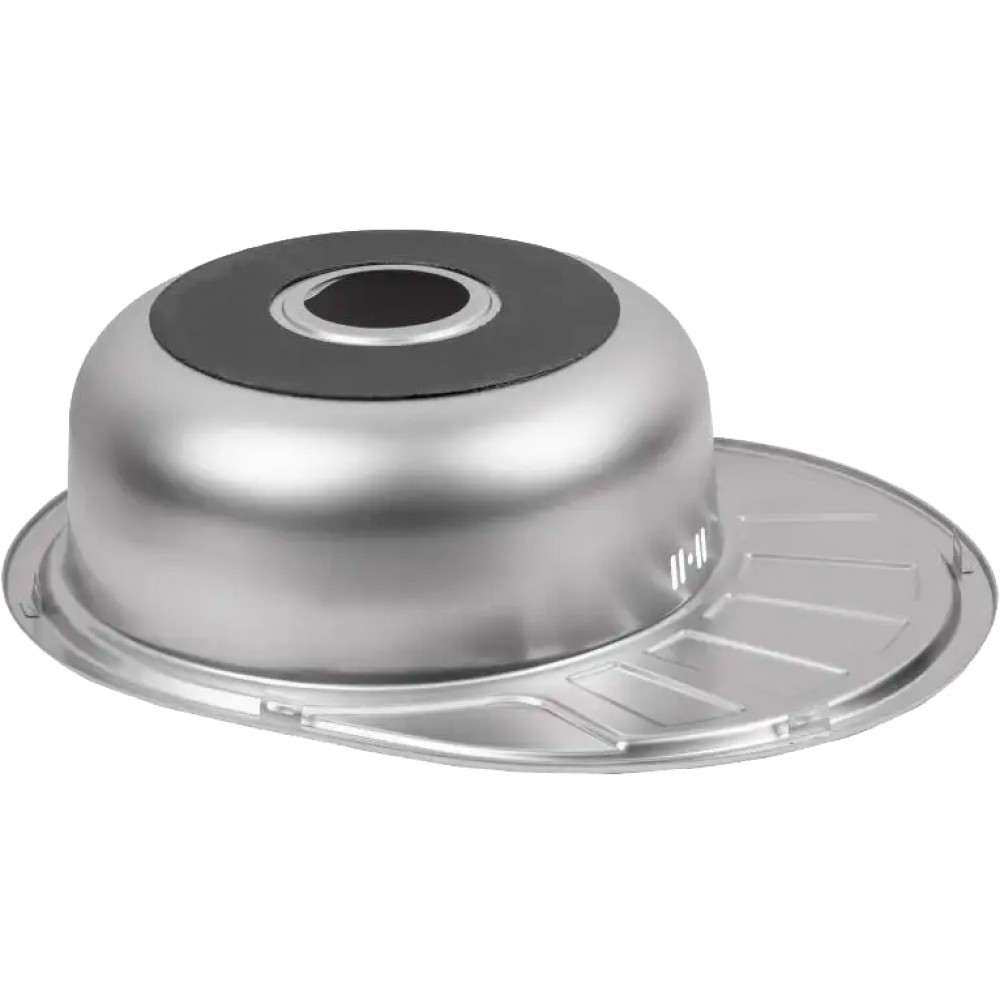 Platinum 5745 Микродекор 0,8 - стальная мойка врезного типа для кухонной столешницы