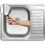 Platinum 5848 Сатин 0,8 - мойка матовая из нержавейки 58 на 48 см для кухни