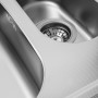 Platinum 6049D Декор 0,8 - двойная овальная мойка кухонная без сушилки для посуды