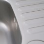 Platinum 6642 Сатин 0,8 - матовая нержавеющая мойка узкая для кухонной столешницы