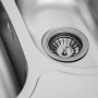 Platinum 7050D Декор 0,8 - двухчашевая мойка 70 см из нержавейки с сифоном