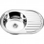 Platinum 7750 Полировка 0,6 - мойка нержавеющая с зеркальной поверхностью овальная 77 см