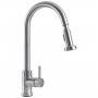 Высокий вытяжной смеситель Platinum 6045 BW для кухонной мойки