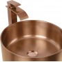 Смеситель из нержавейки высокий для раковины Platinum Handmade 3191 01 PVD Медь