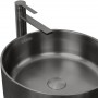 Черный смеситель для накладного умывальника Platinum Handmade 419001 PVD из нержавейки