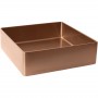 Квадратный накладной умывальник Platinum Handmade 400x400 PVD Медь из нержавеющей стали